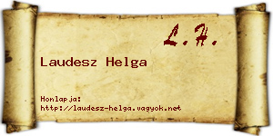 Laudesz Helga névjegykártya